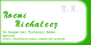 noemi michalecz business card